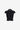 Black textured sleeveless summer top