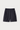 Dark denim high-waisted shorts