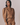 Camel cotton puff sleeve jacket