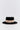 Black felt wide-brim hat with woven band