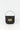 Black leather bag with golden latch