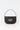 Black leather handbag with golden latch