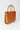 Tobacco leather structured tote