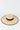 Natural straw hat with black band