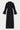 Soft black maxi dress with gathered sleeves