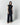 Black cotton tailored pants