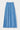 Blue cotton button-front pleated maxi skirt