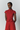 Red textured sleeveless summer top