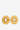 Earrings — Gold with white stone