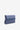 Storm blue satin clutch with braided passementerie