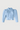 Niagara blue satin puff sleeve jacket
