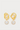 White icon round stone earrings