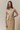 Checko sand button-front midi dress