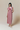 White and fuchsia linen sleeveless maxi dress