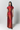 Red and terracotta satin summer dress
