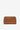 Camel leather crossbody bag with croco-embossed finish and drop-shaped detail