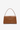 Camel leather shoulder bag with croco-embossed finish and drop-shaped detail