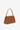 Camel leather shoulder bag with croco-embossed finish and drop-shaped detail