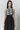 Black cotton midi dress with embroidered floral halter bodice