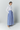 Striped cotton pleated maxi skirt
