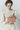 Nude leather crossbody bag with drop-shaped detail