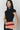 Natural & red straw clutch with braided passementerie