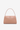 Nude leather shoulder bag with drop-shaped detail