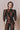 Cappuccino satin puff sleeve jacket