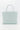 Light blue leather structured tote